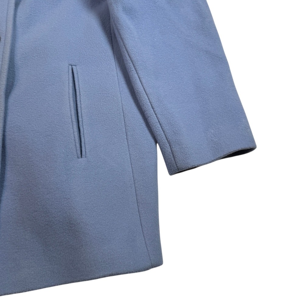 Calvin Klein Pea Coat Jacket Womens Plus 1X Light Blue Wool Cashmere Blend - Picture 15 of 16